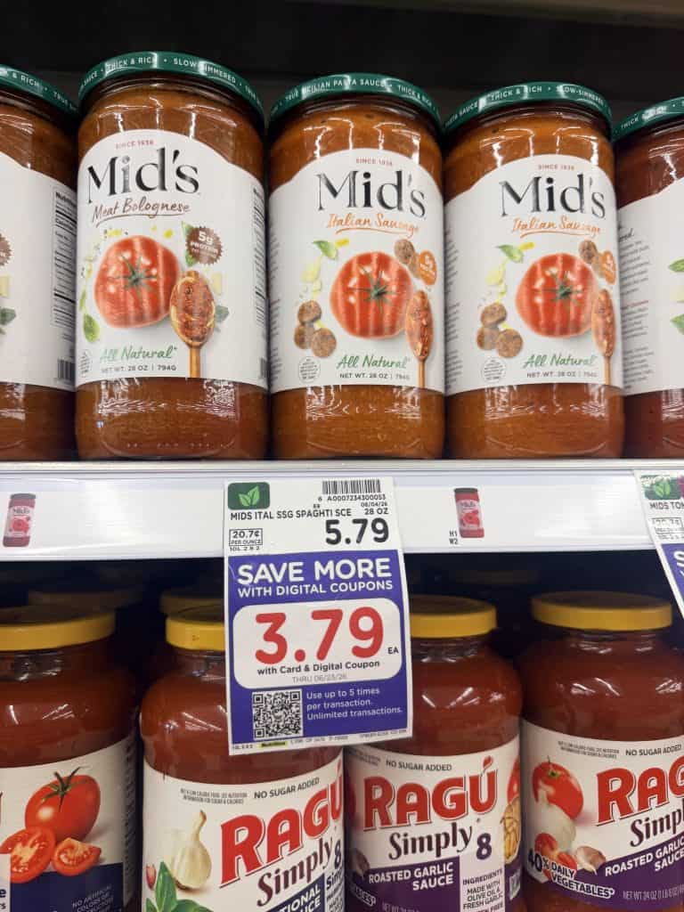Mid's Sauces Kroger Shelf Image