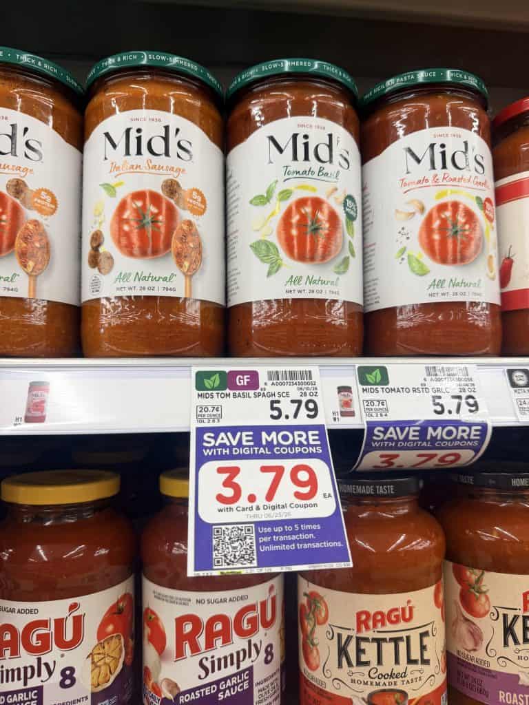 Mid's Sauces Kroger Shelf Image