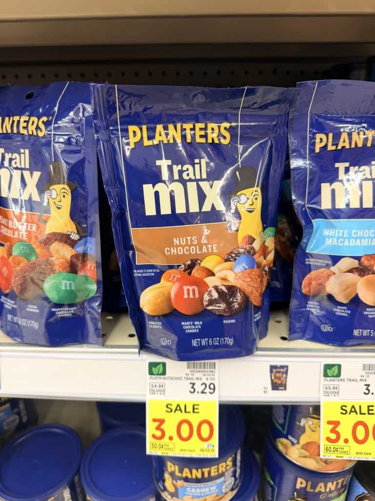 planters trail mix kroger shelf image