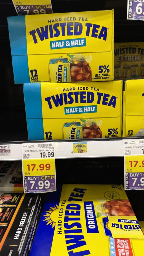 twisted tea kroger shelf image