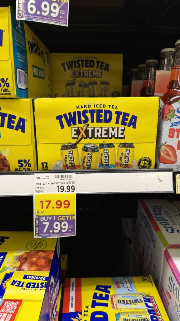 twisted tea kroger shelf image