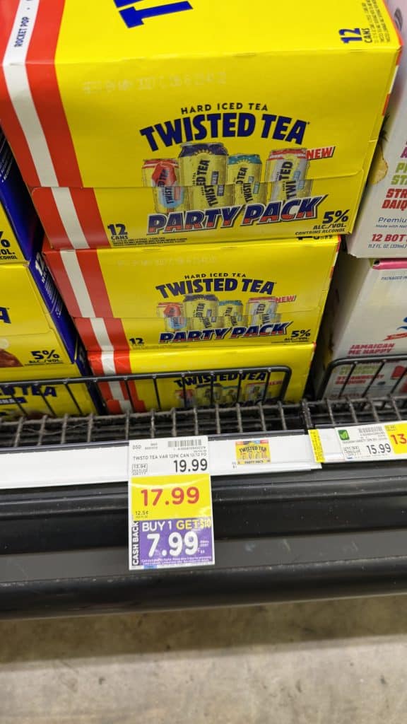 twisted tea kroger shelf image