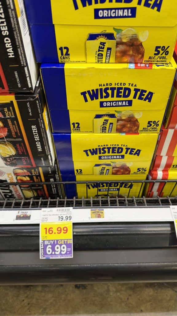 twisted tea kroger shelf image