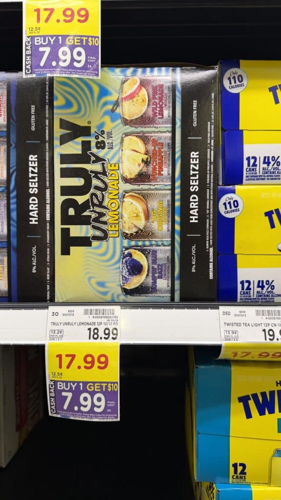 Truly Hard Seltzer Kroger Shelf image