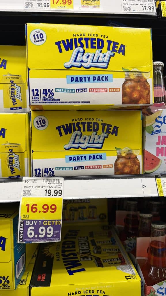 twisted tea kroger shelf image