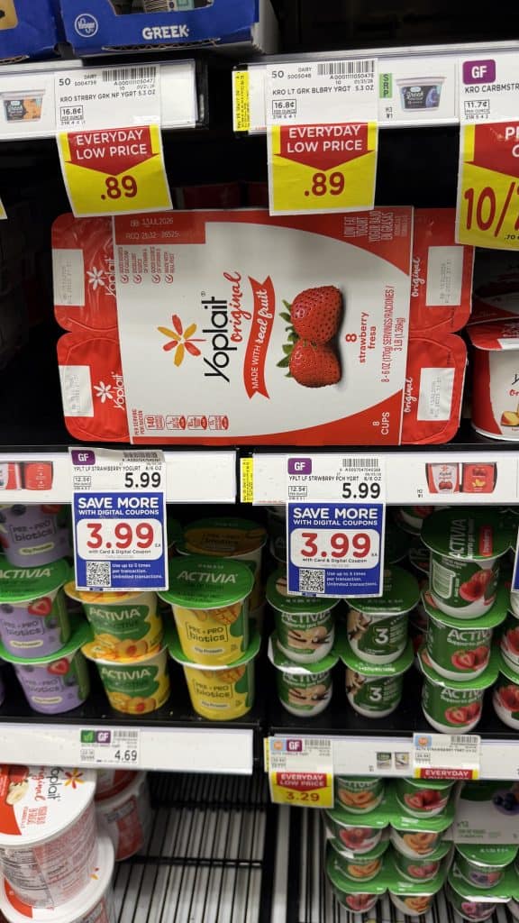 Yoplait Yogurt Kroger Shelf image