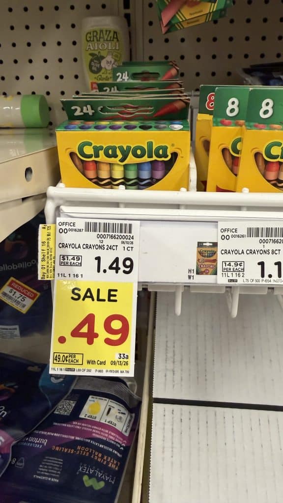 Crayola Kroger Shelf Image