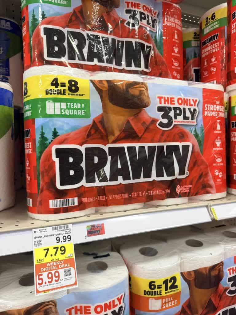 Brawny Kroger shelf image