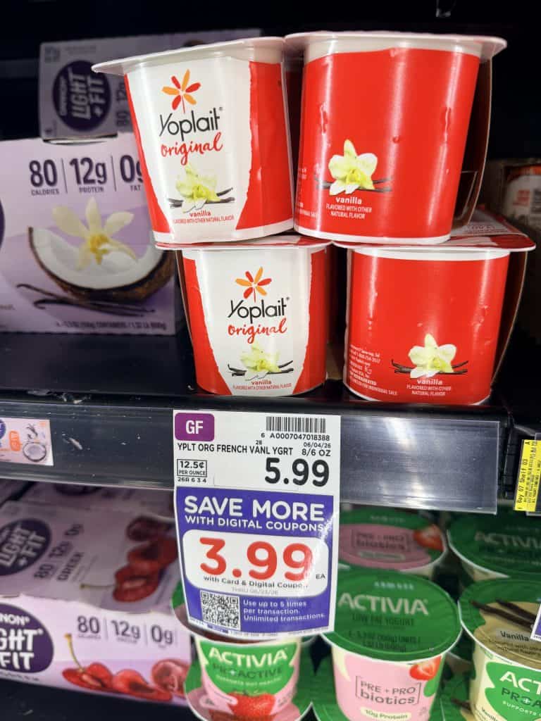 Yoplait Yogurt Kroger Shelf image