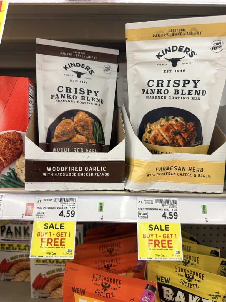 Kinder's Bread Crumbs Kroger Shelf Image