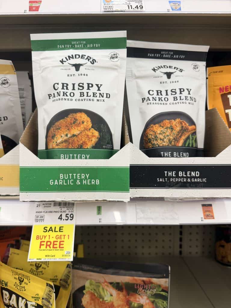 Kinder's Bread Crumbs Kroger Shelf Image