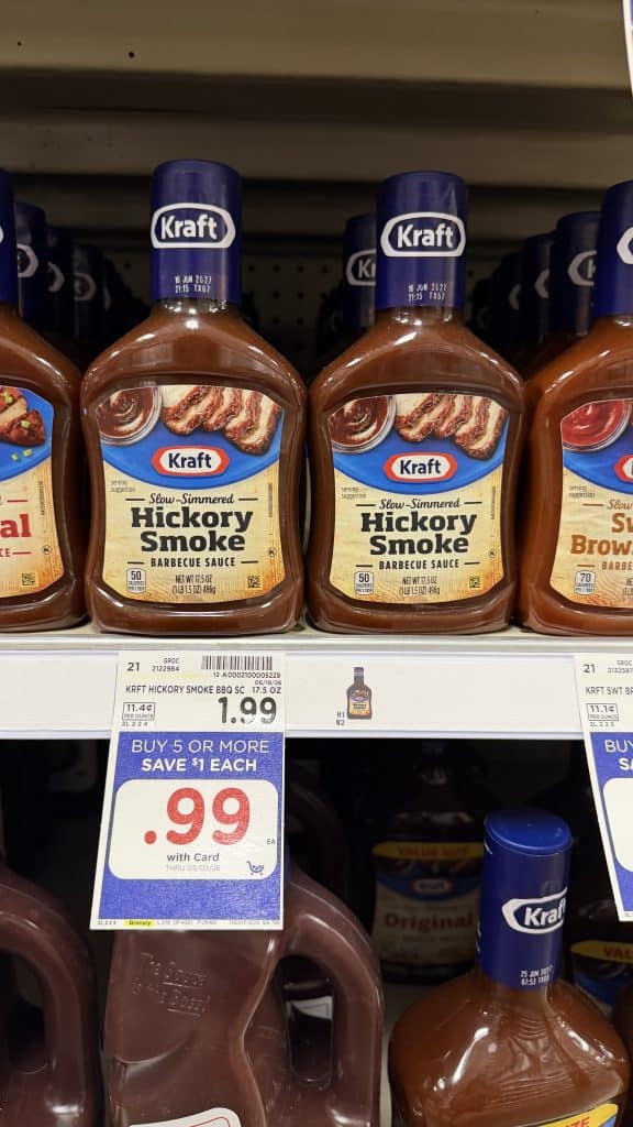 kraft bbq sauce kroger shelf image