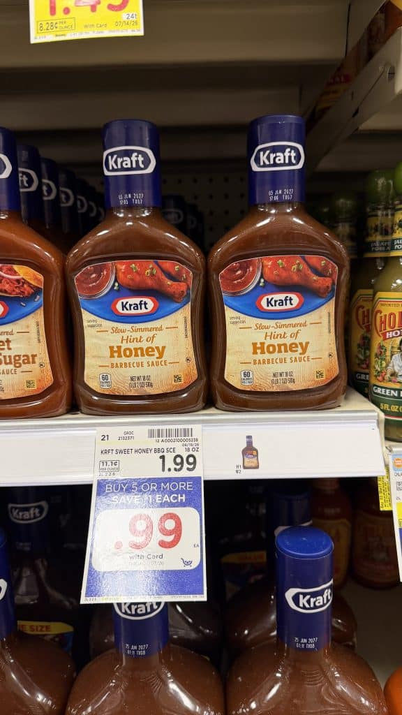 kraft bbq sauce kroger shelf image