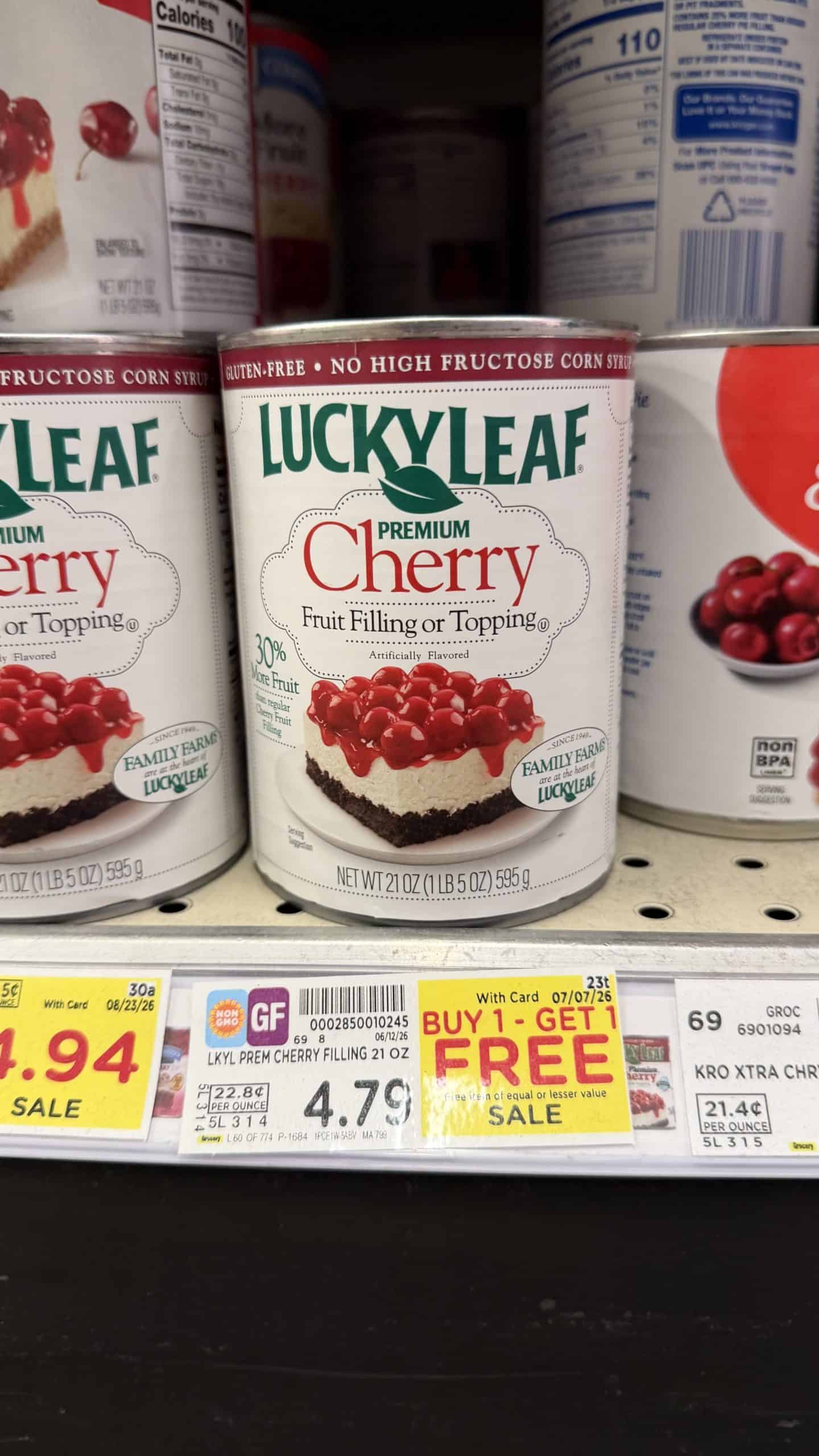 lucky leaf kroger shelf image