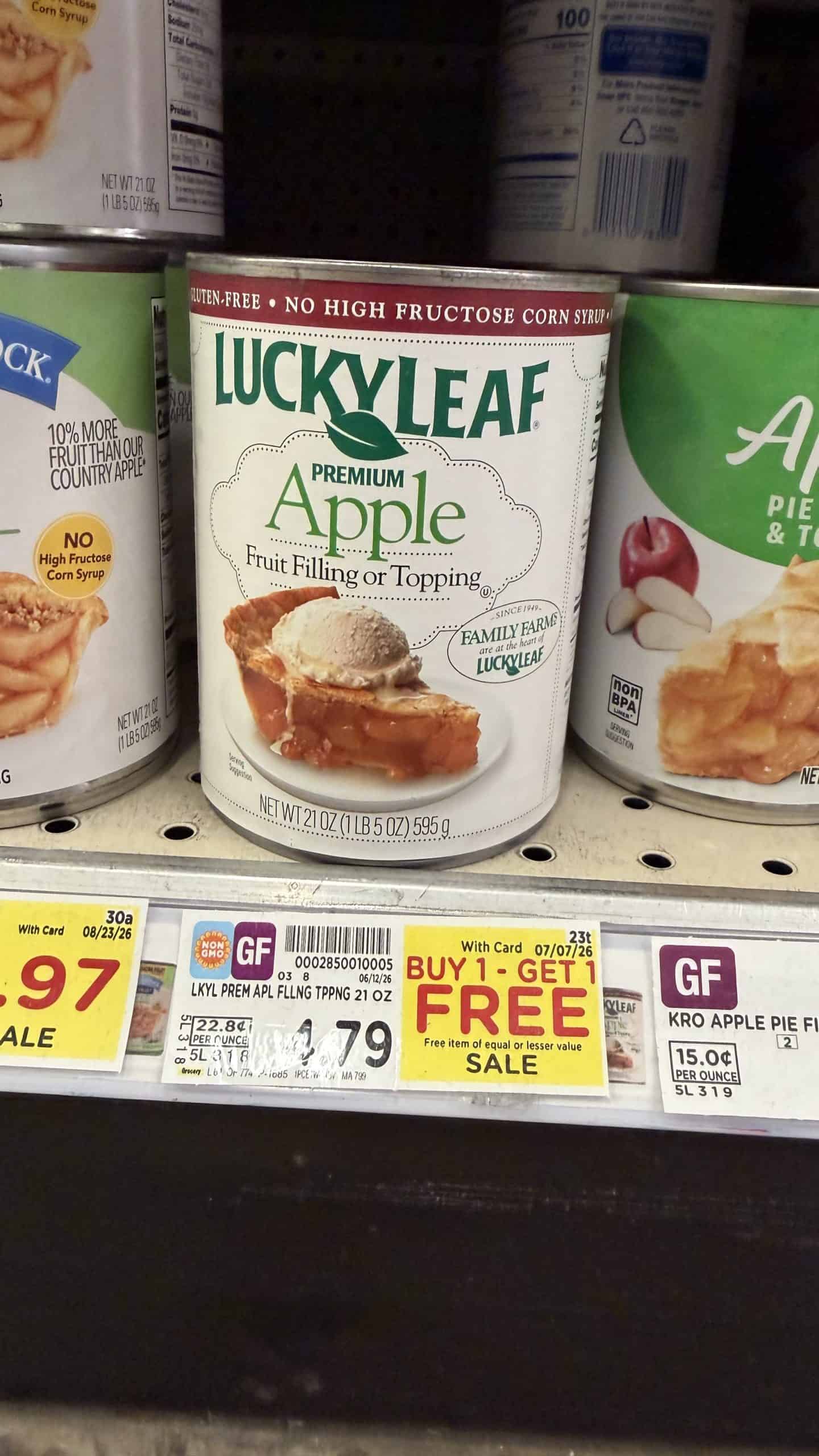 lucky leaf kroger shelf image