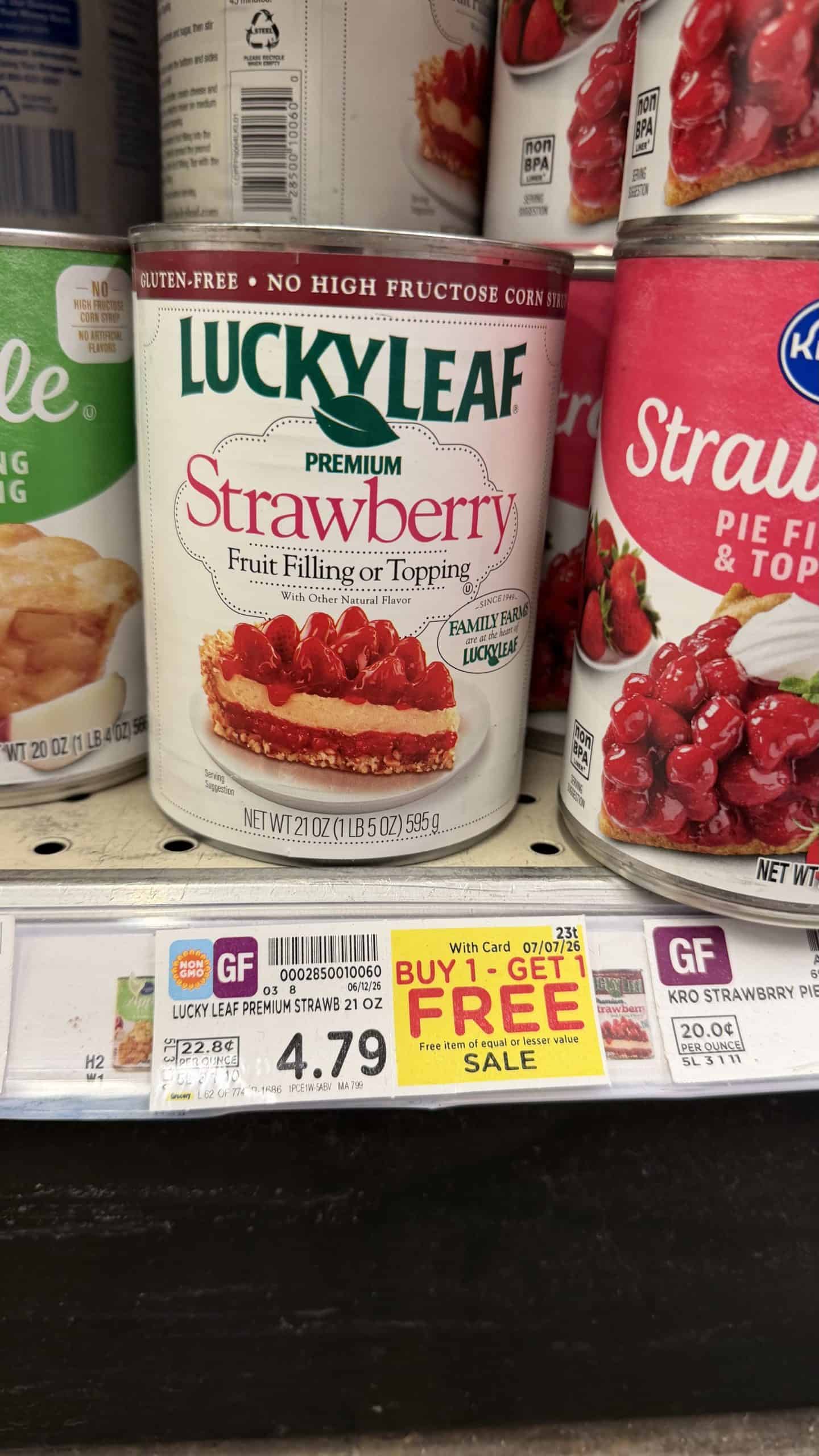 lucky leaf kroger shelf image