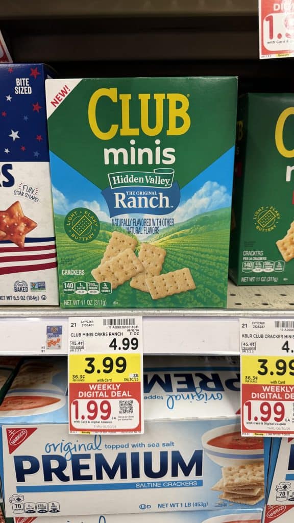 Keebler Minis Ranch Kroger Shelf image