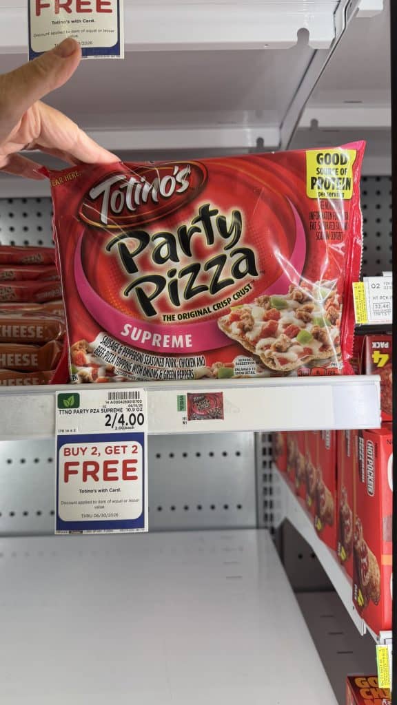 totino's pizza kroger shelf image