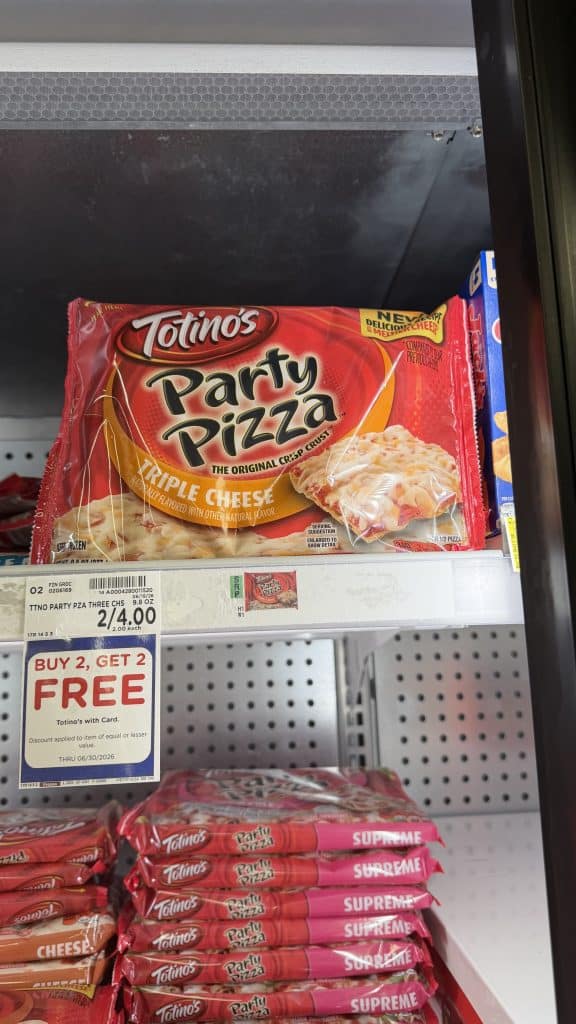 totino's pizza kroger shelf image