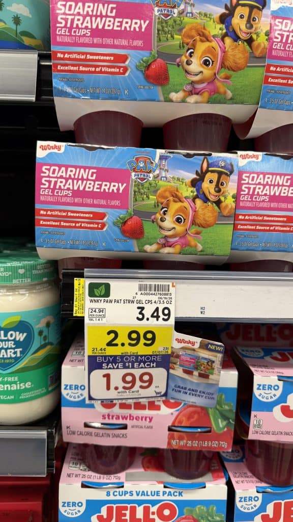Winky Paw Patrol Gel Cups kroger shelf image