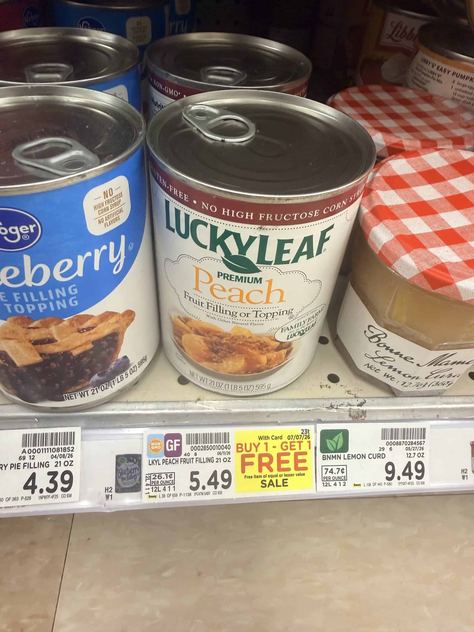 lucky leaf kroger shelf image