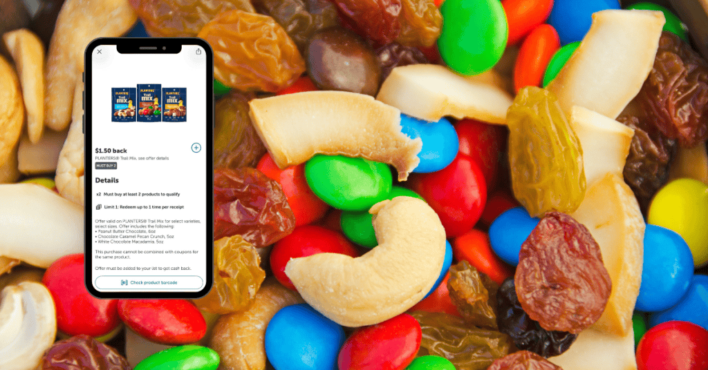 Planters Trail Mix Ibotta Rebate Kroger