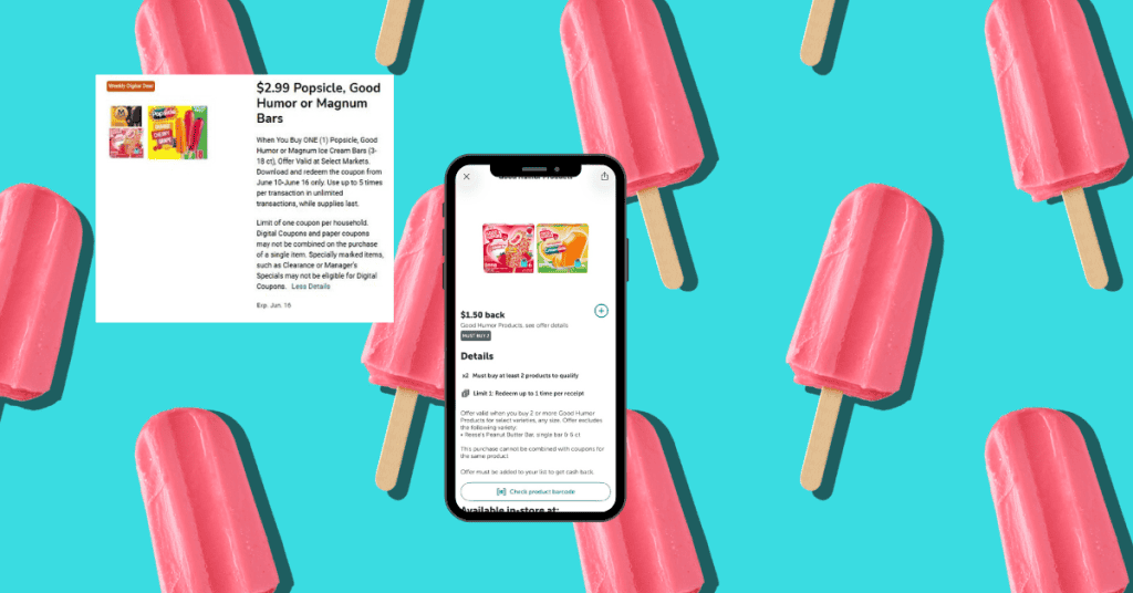 Popsicle Good Humor and Magnum Kroger