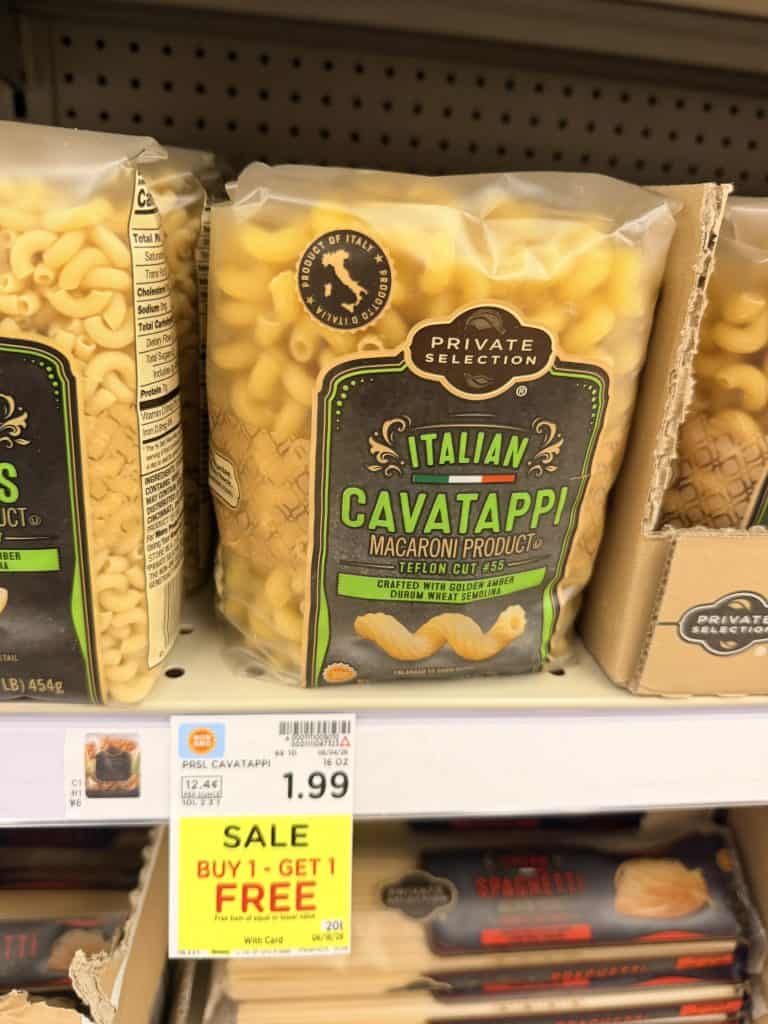 Private Selection Pasta Kroger Shelf Image