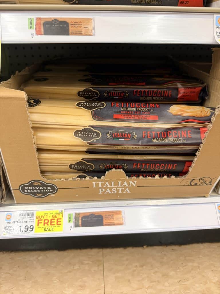 Private Selection Pasta Kroger Shelf Image