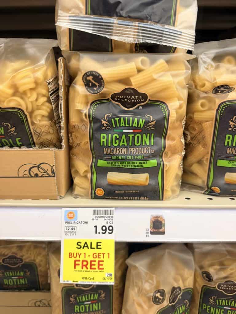 Private Selection Pasta Kroger Shelf Image