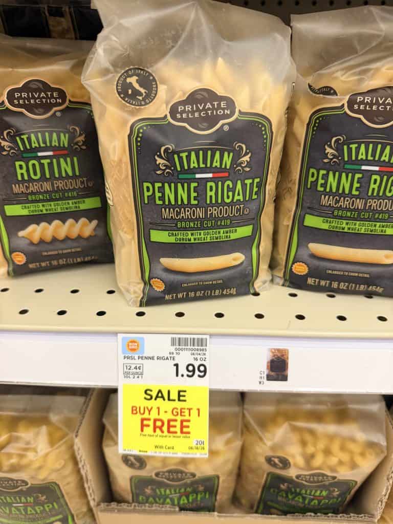 Private Selection Pasta Kroger Shelf Image
