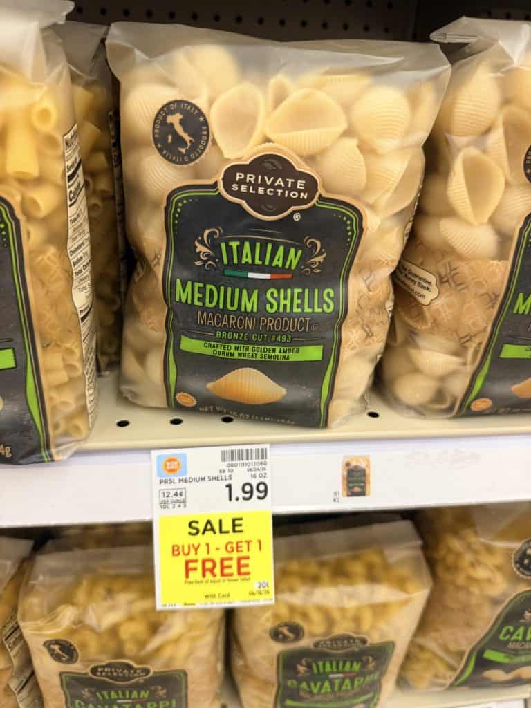 Private Selection Pasta Kroger Shelf Image