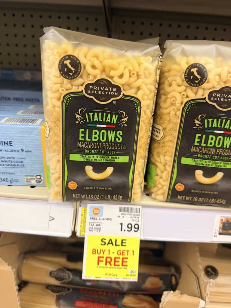 Private Selection Pasta Kroger Shelf Image