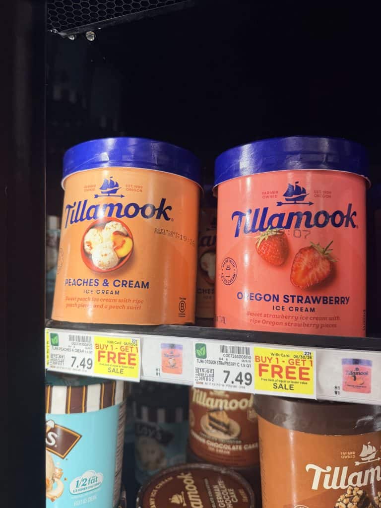 Tillamook Ice Cream Kroger Shelf Image