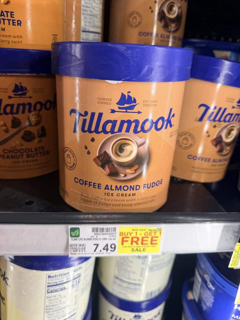 Tillamook Ice Cream Kroger Shelf Image