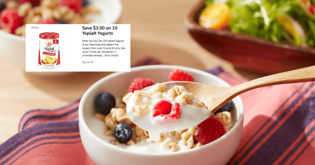 Yoplait Yogurt Kroger Digital Coupon