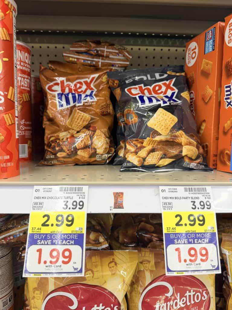 chex mix, bugles, gardettos kroger shelf image (1)