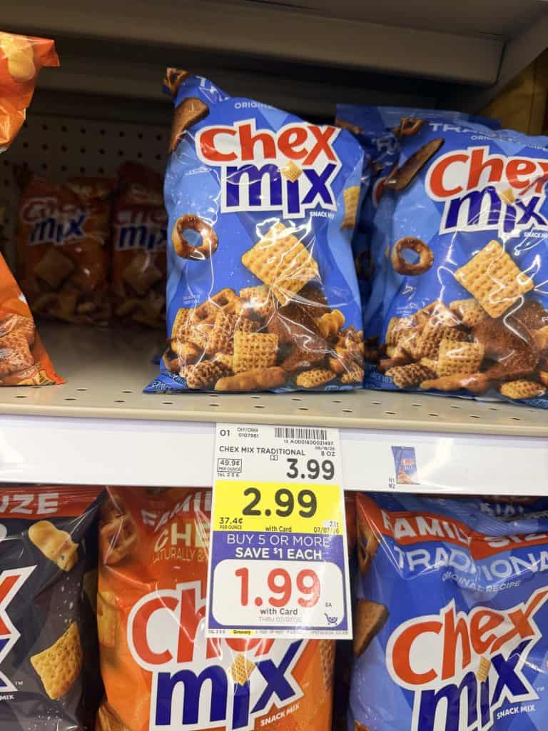 chex mix, bugles, gardettos kroger shelf image (1)