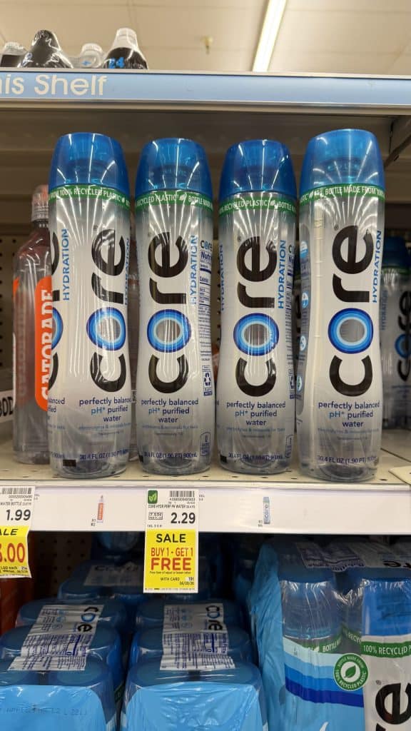 core water kroger shelf image