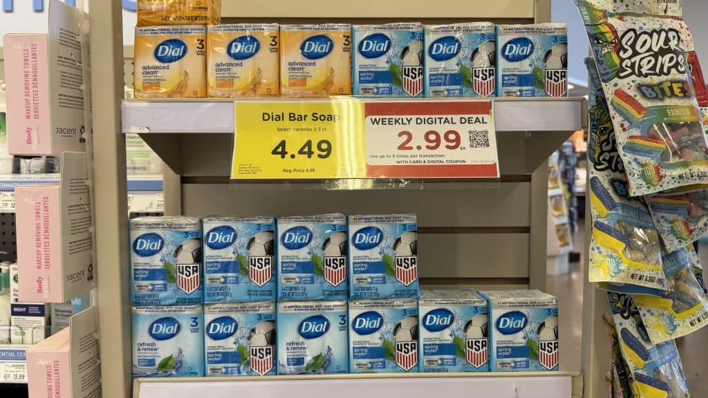 dial body wash and soap kroger shelf image (1)