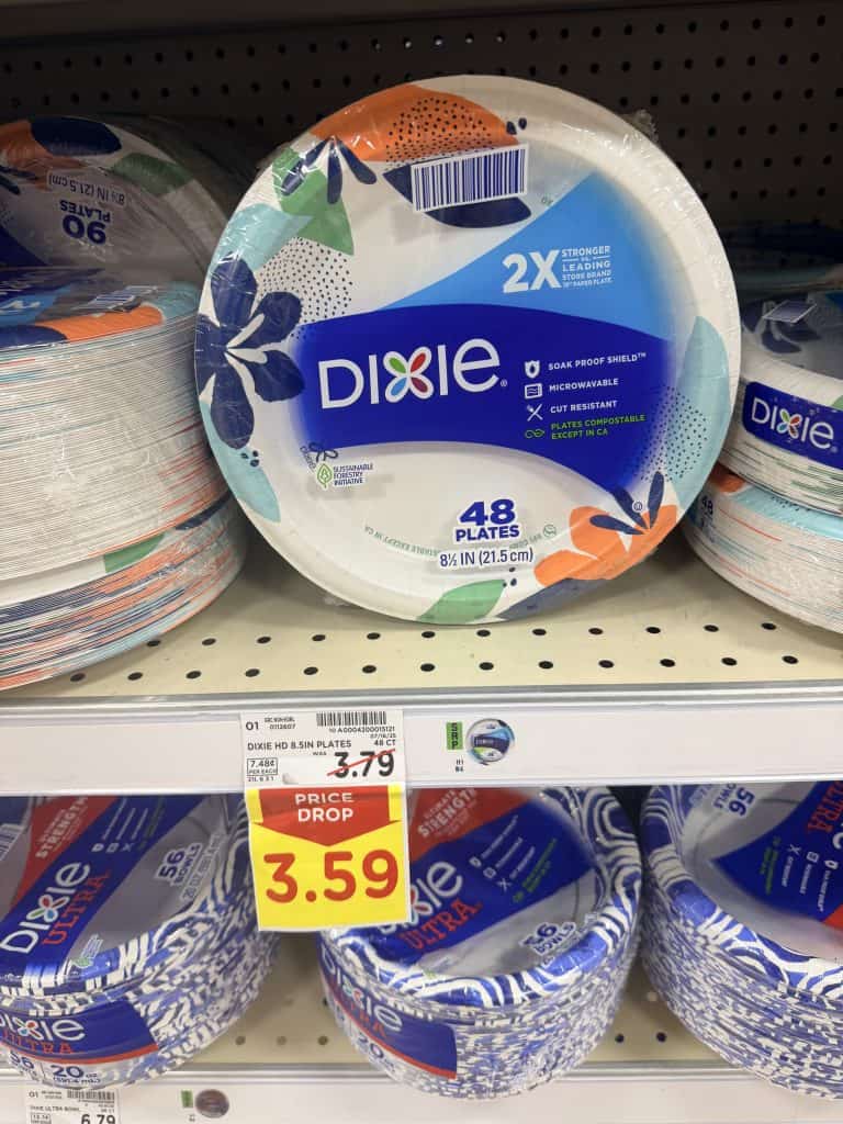dixie plates and bowls kroger shelf image (3)
