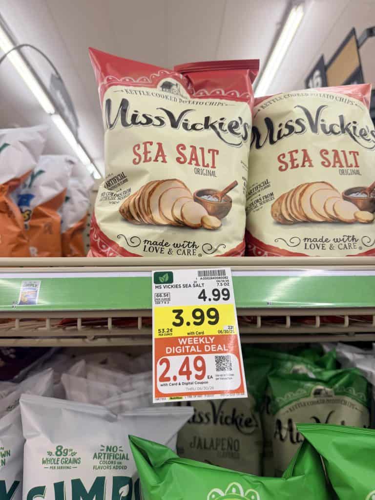 doritos, miss vickies and smartfood kroger shelf image (1)