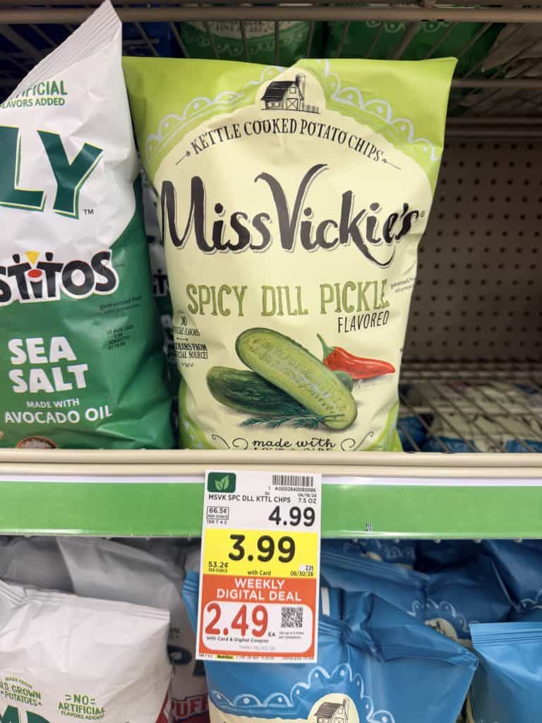 doritos, miss vickies and smartfood kroger shelf image (1)