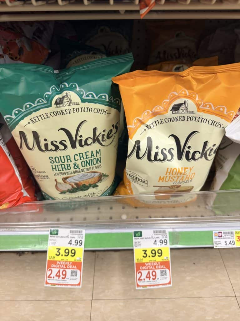 doritos, miss vickies and smartfood kroger shelf image (1)