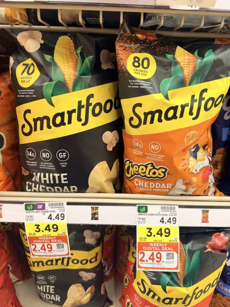 doritos, miss vickies and smartfood kroger shelf image (1)