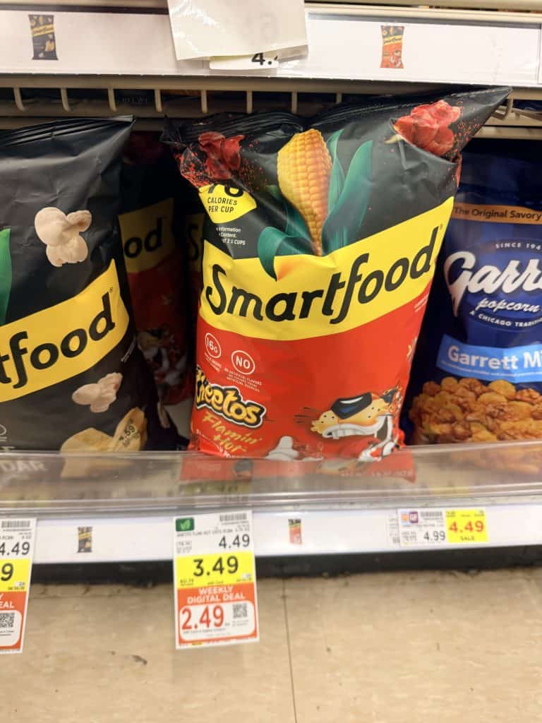 doritos, miss vickies and smartfood kroger shelf image (1)