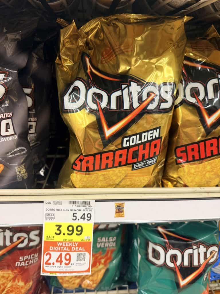 doritos, miss vickies and smartfood kroger shelf image (1)