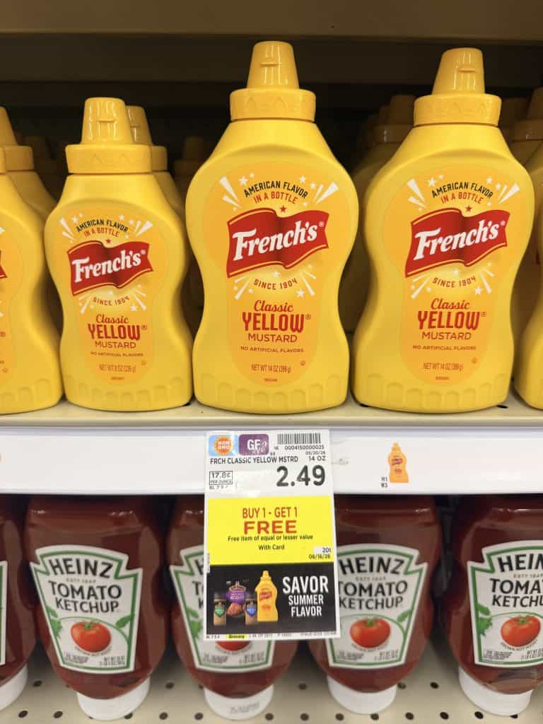 french's mustard kroger shelf image
