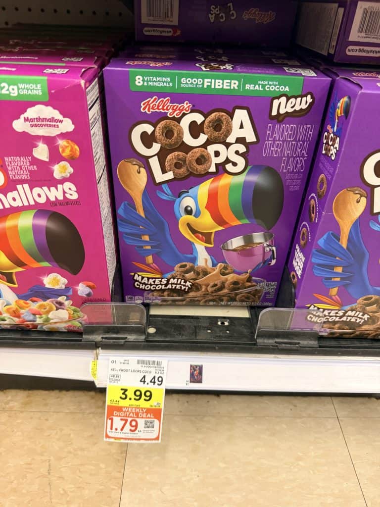 kellogg's cereal kroger shelf image (4)