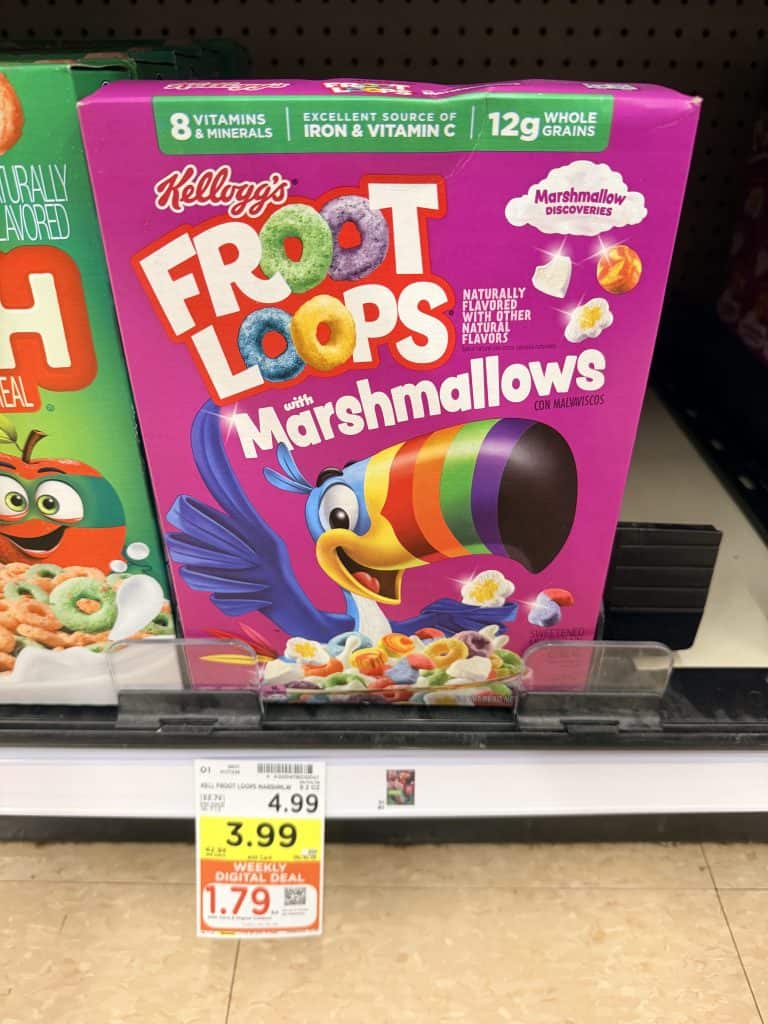 kellogg's cereal kroger shelf image (4)